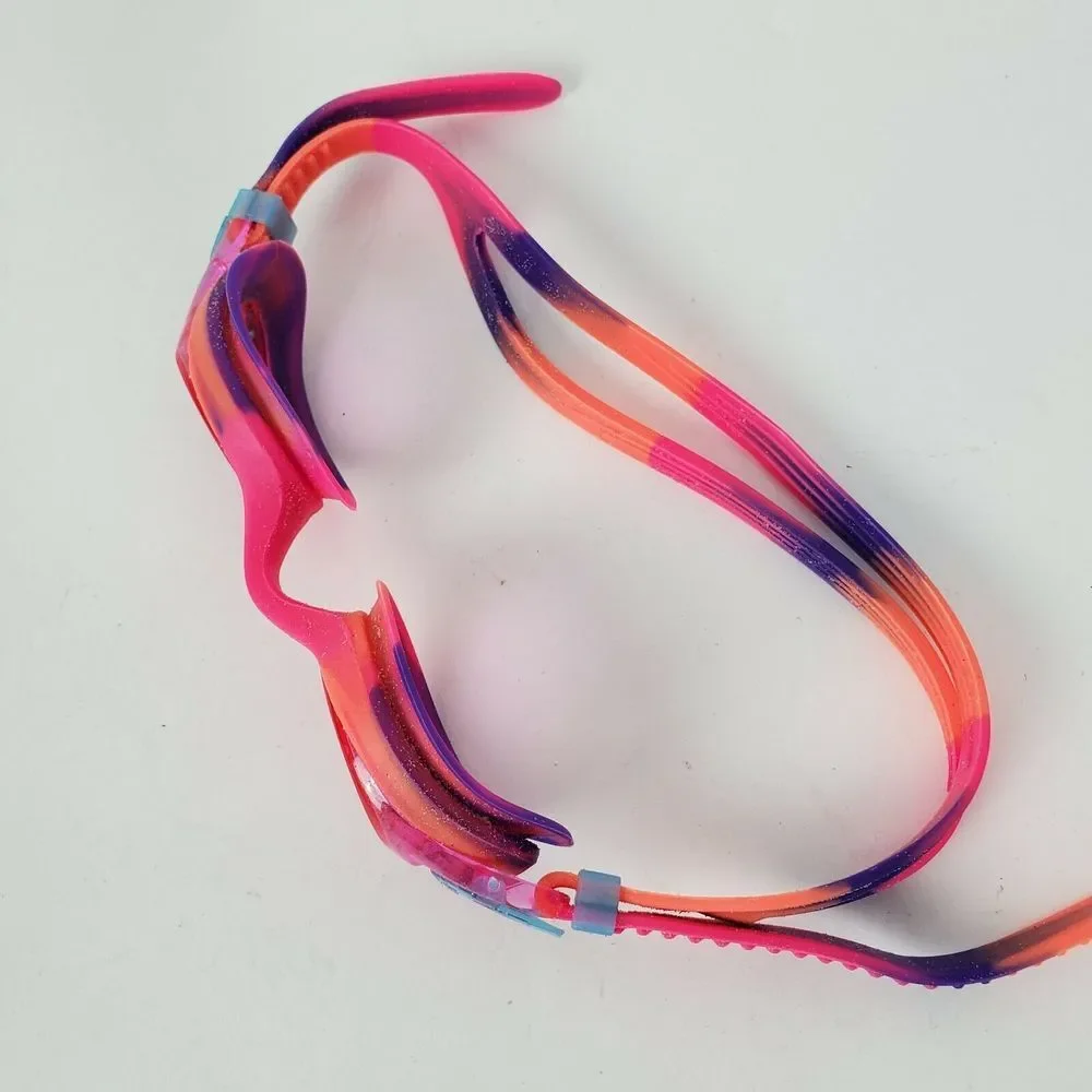 TYR Tie‎ Dye Girls Swim Goggles Pink Blue